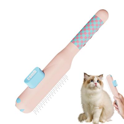Self-Cleaning Cat Comb with Non-Slip Grip
