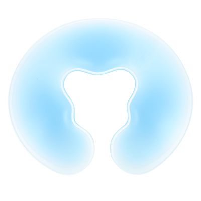 Zerodeko Silicone U-Shaped Face Cushion, Washable, with Nose Support, 11.8 x 10.6 x 0.8 in