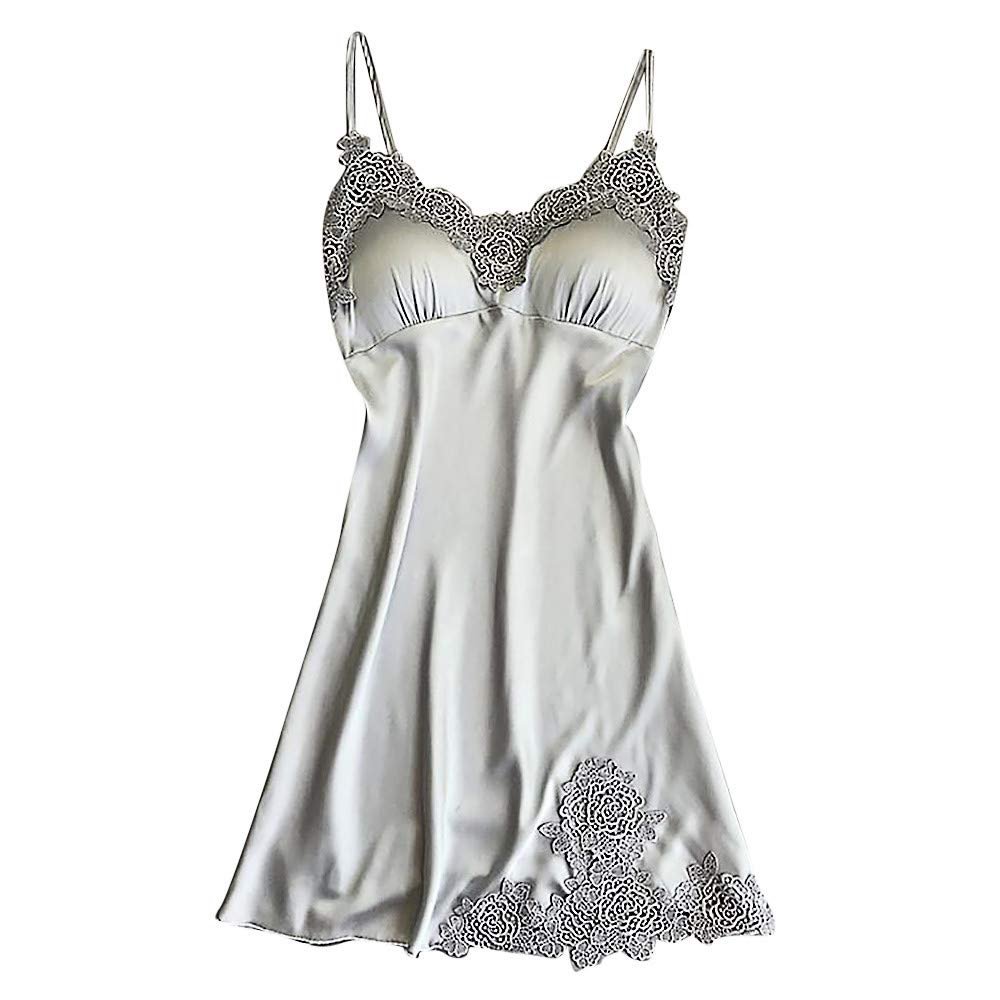 Women's Lace Babydoll Nightwear and Robe Lingerie Set