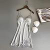 Women's Lace Babydoll Nightwear and Robe Lingerie Set view 2
