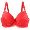 Generic Women's Sexy Lace Shaping-Cup Adjustable-Strap Large-Size Underwire Bra (Red, 95B) view 1