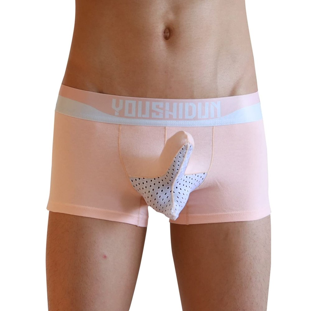 Men's Elephant Boxer Shorts with U-Shaped Pouch
