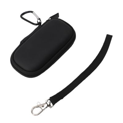 Tomantery Compact Carrying Case for Kardia Mobile ECG, Shock-Resistant Storage Bag with Wrist Strap, Black