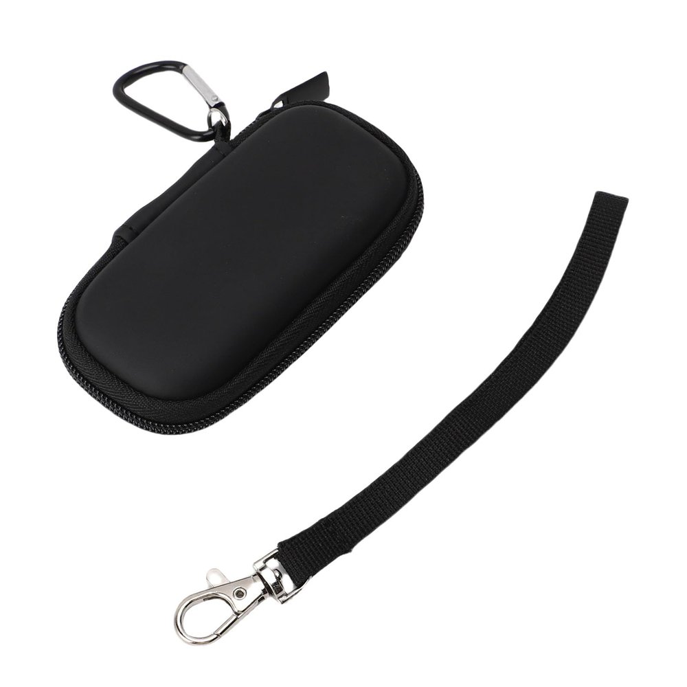 Tomantery Compact Carrying Case for Kardia Mobile ECG, Shock-Resistant Storage Bag with Wrist Strap, Black