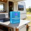 byepica 60 A Solar Charge Controller for 12 V, 24 V, 36 V, and 48 V Systems, LCD Display, Safety Protection, 18 x 19 x 7 cm view 2