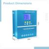 byepica 60 A Solar Charge Controller for 12 V, 24 V, 36 V, and 48 V Systems, LCD Display, Safety Protection, 18 x 19 x 7 cm view 3