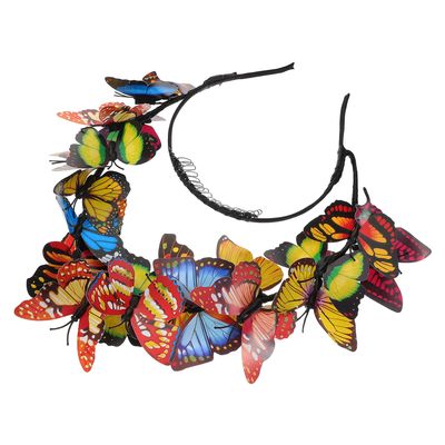 Beaupretty Women's Butterfly Headband with Colorful Butterflies