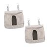 JEWEDECO Hanging Hay Bags for Home and Travel, 2-Pack, Fabric, Easy to Install and Clean, Hay Feeder for Rabbits and Guinea Pigs view 1