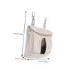 JEWEDECO Hanging Hay Bags for Home and Travel, 2-Pack, Fabric, Easy to Install and Clean, Hay Feeder for Rabbits and Guinea Pigs view 2