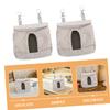 JEWEDECO Hanging Hay Bags for Home and Travel, 2-Pack, Fabric, Easy to Install and Clean, Hay Feeder for Rabbits and Guinea Pigs view 3