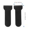 VINTORKY 2-Pack Black PU Leather Razor Cases with Snap Closure view 2