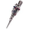 Vintage Large Hair Clip with Rhinestones for Christmas-Themed Parties, Alloy view 1