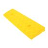 FRCOLOR Portable Yellow Rubber Threshold Ramp with Non-Slip Surface view 1