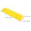 FRCOLOR Portable Yellow Rubber Threshold Ramp with Non-Slip Surface view 2