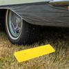 FRCOLOR Portable Yellow Rubber Threshold Ramp with Non-Slip Surface view 4