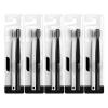 Soft-Bristle Toothbrushes, Black and White Set for Adults view 1