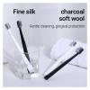 Soft-Bristle Toothbrushes, Black and White Set for Adults view 4