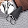 Abaodam Stainless Steel Beard Scissors with PU Protective Case view 2