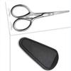 Abaodam Stainless Steel Beard Scissors with PU Protective Case view 3