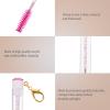 Abaodam 4-Piece Eyelash Brushes with Acrylic Keychains view 3