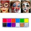 ACOGEDO 12-Color Face and Body Paint, Bright, Highly Saturated, Smooth, Safe and Non-Irritating, for Children and Adults, Highly Ductile for Halloween view 4