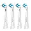 4-Pack iO Replacement Brush Heads Compatible with Oral-B iO Series 2–10, Soft DuPont Bristles, White view 1