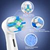 4-Pack iO Replacement Brush Heads Compatible with Oral-B iO Series 2–10, Soft DuPont Bristles, White view 2