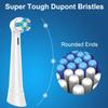 4-Pack iO Replacement Brush Heads Compatible with Oral-B iO Series 2–10, Soft DuPont Bristles, White view 4