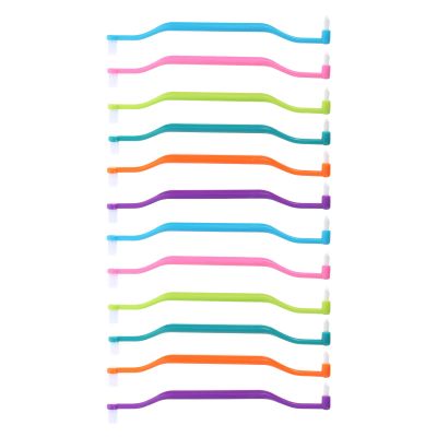 HOLIDYOYO 12-Pack Double-Head Pet Toothbrushes for Small Dogs and Cats
