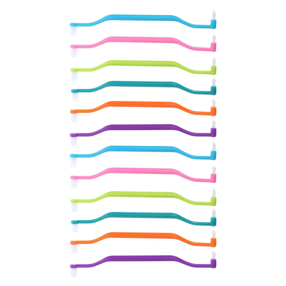 HOLIDYOYO 12-Pack Double-Head Pet Toothbrushes for Small Dogs and Cats