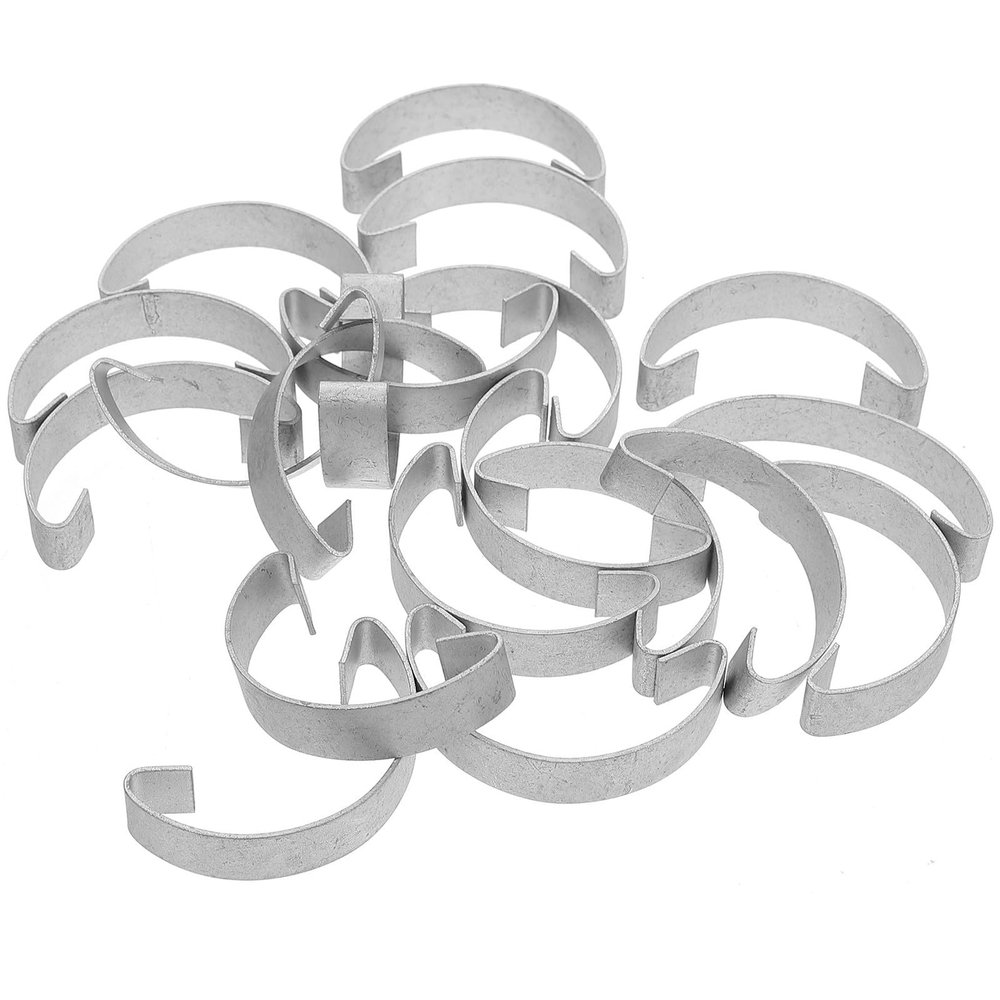 Ciieeo 20-Piece Stainless Steel Cage Latch Hooks
