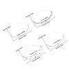 Healifty 4-Piece Rhinestone Headbands with Crystal Flowers, Zinc Alloy Bridal Headbands for Women and Weddings view 2