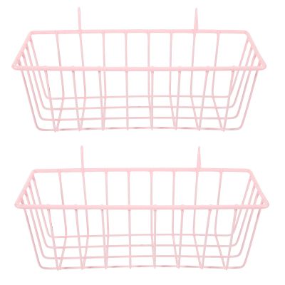 Luxshiny 2-Pack Iron Hay Rack for Guinea Pigs and Chinchillas, Pink