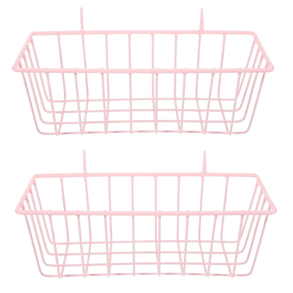 Luxshiny 2-Pack Iron Hay Rack for Guinea Pigs and Chinchillas, Pink
