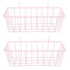 Luxshiny 2-Pack Iron Hay Rack for Guinea Pigs and Chinchillas, Pink view 1