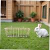 Luxshiny 2-Pack Iron Hay Rack for Guinea Pigs and Chinchillas, Pink view 4