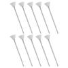 White Facial Mask Brush with Wooden Handle and Nylon Bristles view 1