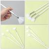 White Facial Mask Brush with Wooden Handle and Nylon Bristles view 3