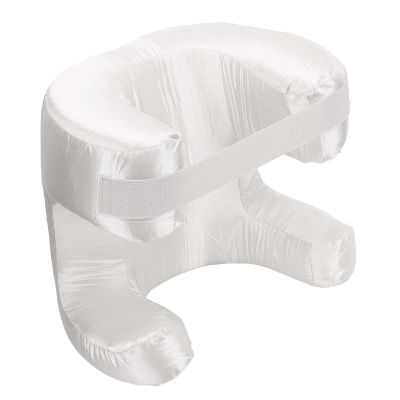 Eminchu Ergonomic Memory Foam Beauty Pillow for Back Sleeping, White
