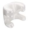 Eminchu Ergonomic Memory Foam Beauty Pillow for Back Sleeping, White view 1