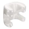 Eminchu Ergonomic Memory Foam Beauty Pillow for Back Sleeping, White view 2