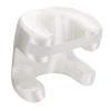 Eminchu Ergonomic Memory Foam Beauty Pillow for Back Sleeping, White view 3