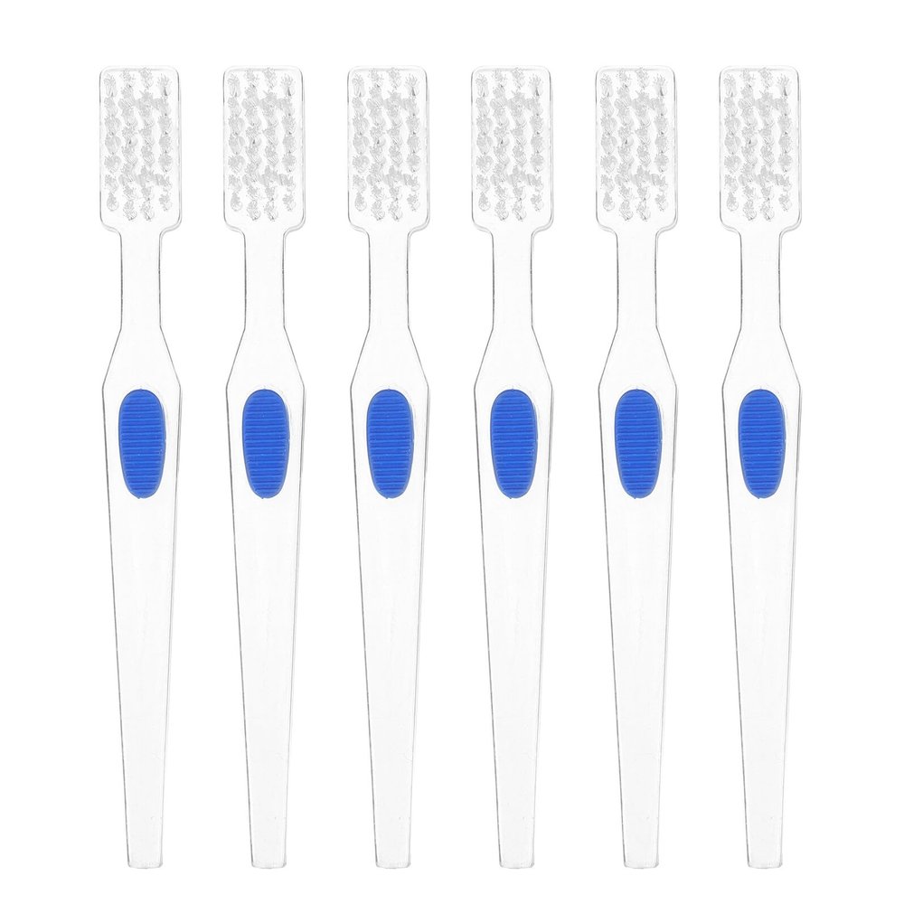 Denture and Retainer Cleaning Brushes, 6 Count