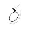 Wall-Mounted Metal Bowl Holder for Pets, 2 Pieces, Black view 2