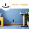 Wall-Mounted Metal Bowl Holder for Pets, 2 Pieces, Black view 3