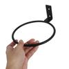 Wall-Mounted Metal Bowl Holder for Pets, 2 Pieces, Black view 4