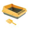 osi... Open Cat Litter Box with High Sides, Easy to Clean, for Indoor Cats, Durable, with Scoop view 4