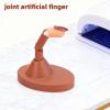 AMONIDA Artificial Nail Practice Finger, Articulated Middle Finger with Non-Slip Base view 3