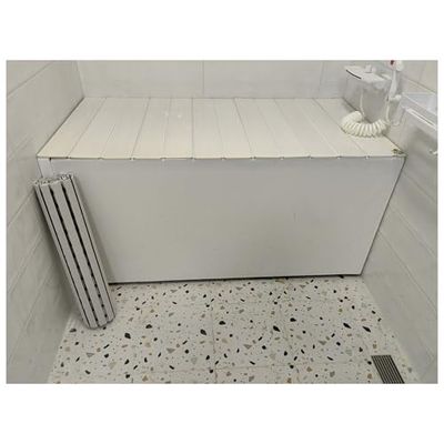 Foldable PVC Bathtub Cover, Dustproof Plastic Lid, Insulating Spa and Bathroom Cover, 0.6 cm Thick
