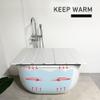 Foldable PVC Bathtub Cover, Dustproof Plastic Lid, Insulating Spa and Bathroom Cover, 0.6 cm Thick view 3